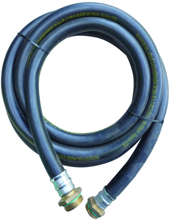 Flexible de distribution DN 19 pour essence avec 1/2 union F 1" et 1 raccord fileté 1”