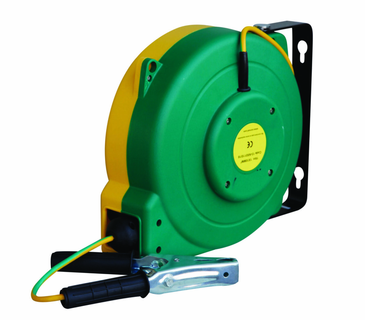 Enrouleur automatique pour liaison équipotentielle avec 16 m de câble 8 mm² vert/jaune