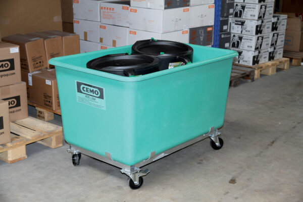 Bac PFV sur roulettes 400 litres