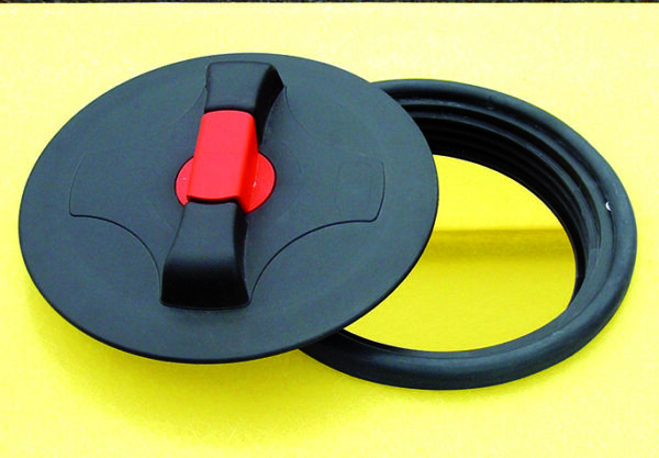 Couvercle vissant Ø 190 mm complet (embase + couvercle)