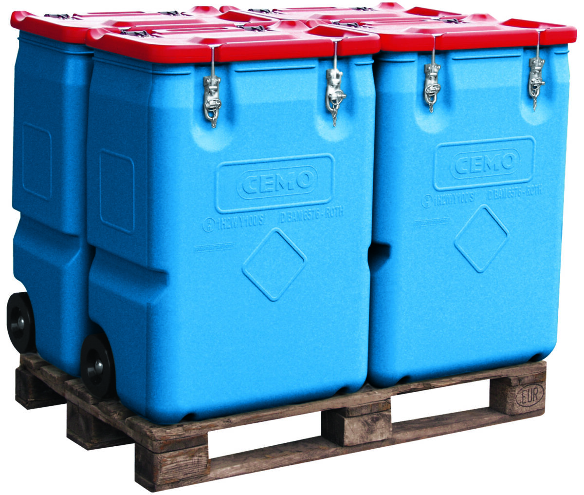 MOBIL-BOX 250 litres le lot de 4 pièces