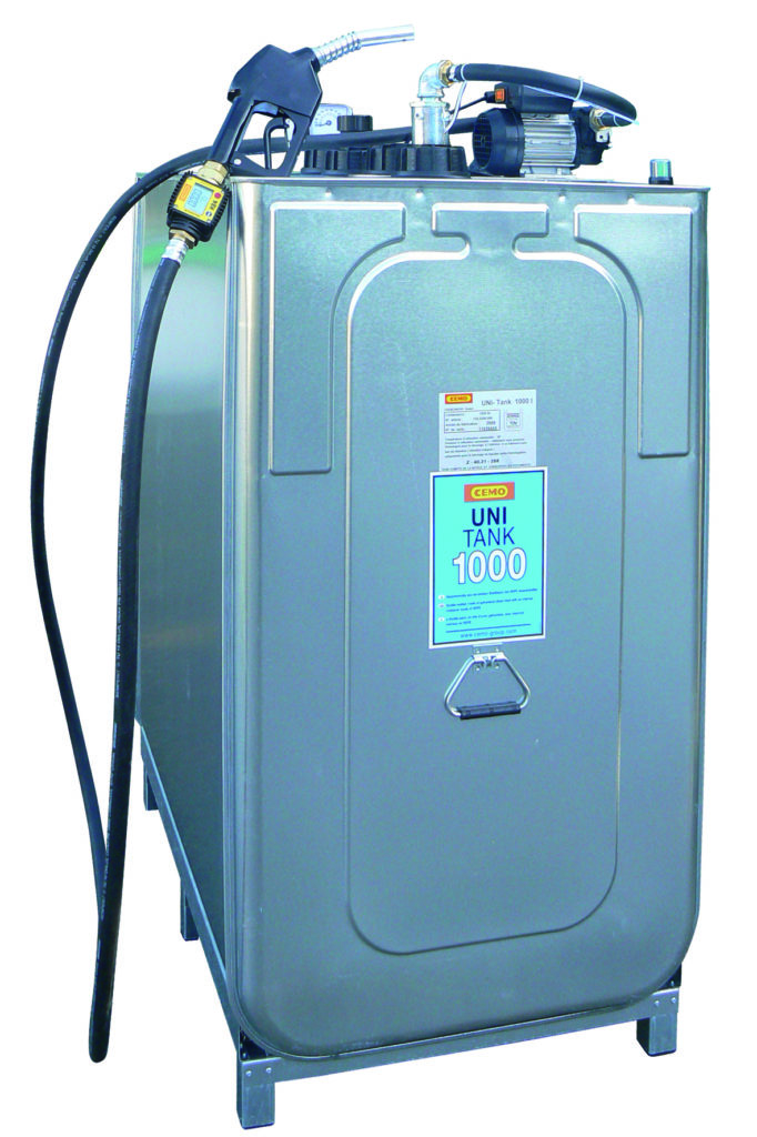 Réservoir Carré Pour Essence/gasoil De 1000 Litres Homologué. Dimensions : Longueur 78 Cm, Largeur 78 Cm, Hauteur 195 Cm