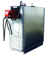 CUVE DE STOCKAGE INTERIEURE PEHD/ACIER GALVANISE 1500L GAZOLE/GNR/FOD - EQUIPÉE GROUPE CARROSSE 56L/MIN
